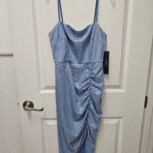 Brand new Adrianna Papell blue sequin dress